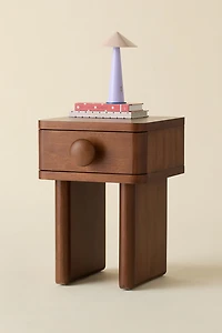 Jasper Wood Storage Nightstand