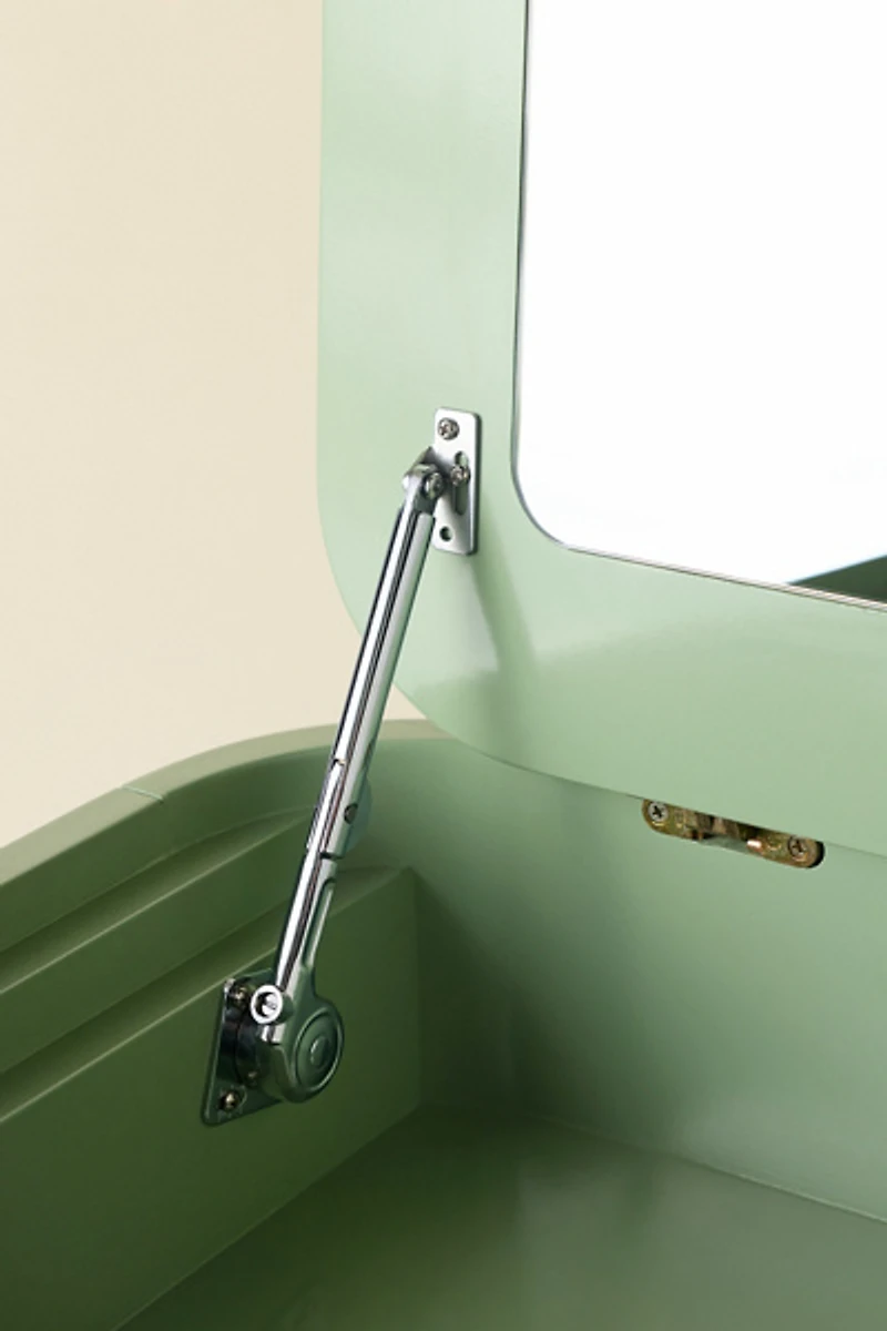 Jasper Compact Flip-Top Vanity & Stool Set