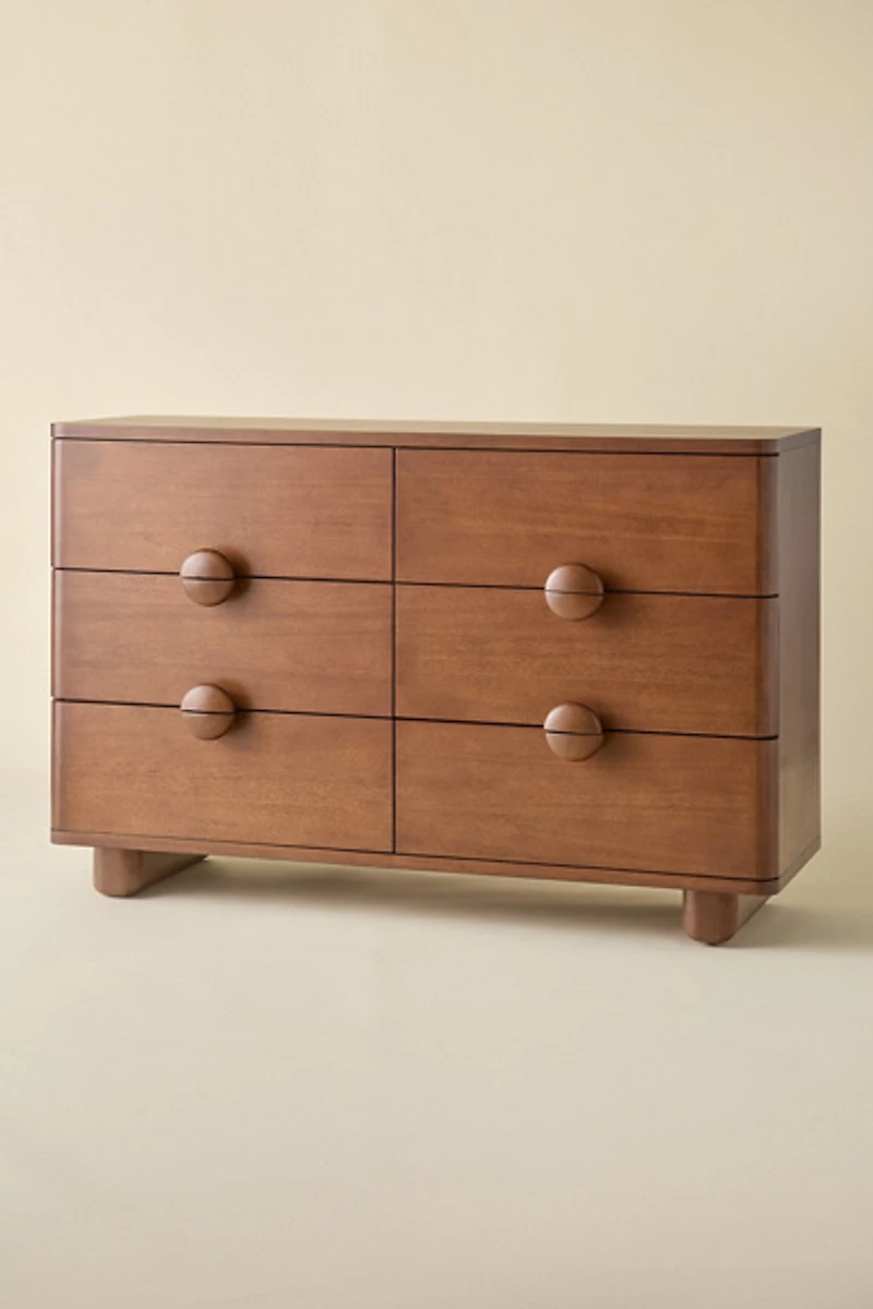 Jasper Wood 6-Drawer Dresser