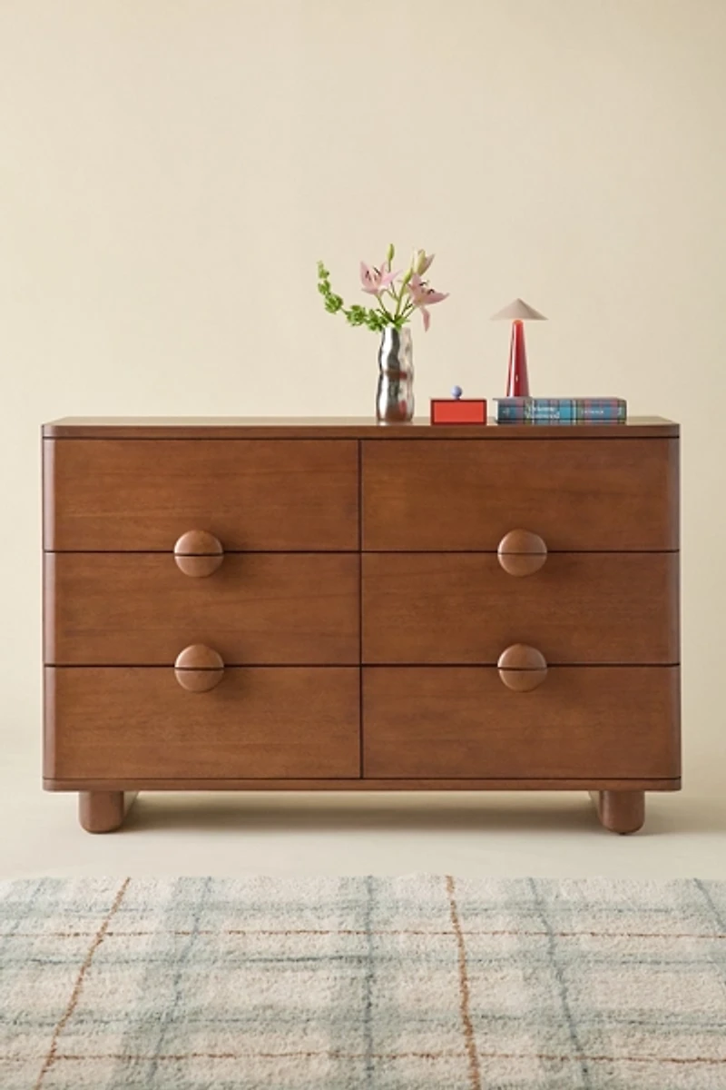 Jasper Wood 6-Drawer Dresser