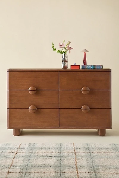 Jasper Wood 6-Drawer Dresser