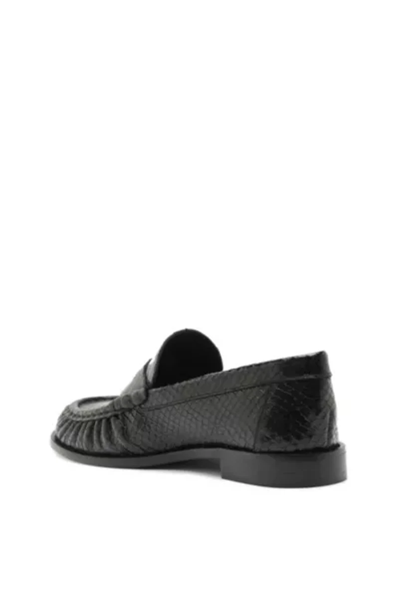Schutz Snakeskin Tyche Loafer