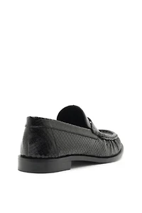 Schutz Snakeskin Tyche Loafer