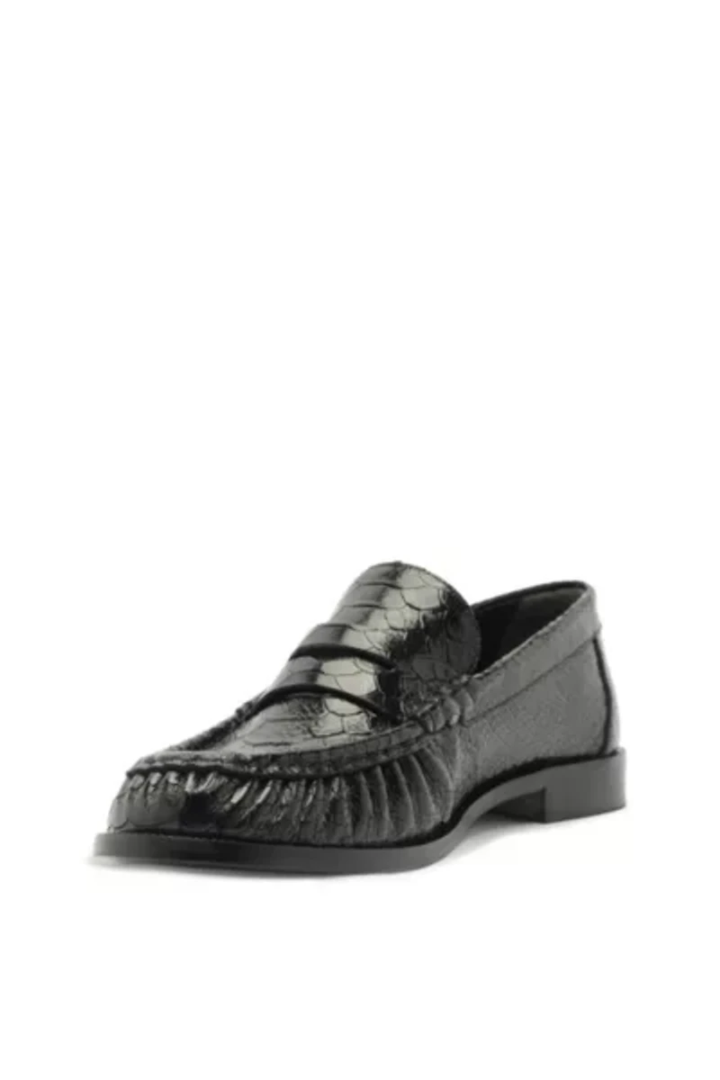 Schutz Snakeskin Tyche Loafer