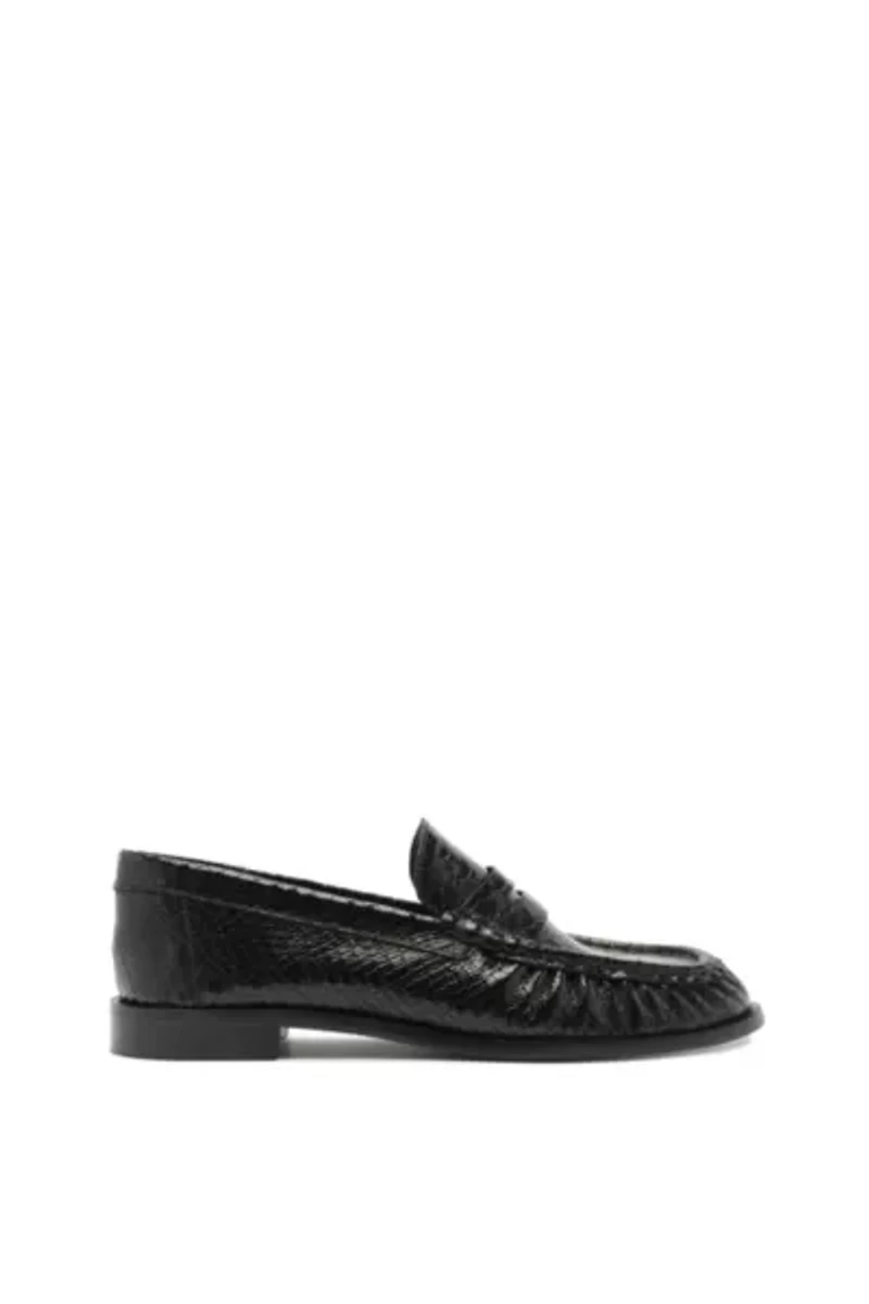 Schutz Snakeskin Tyche Loafer