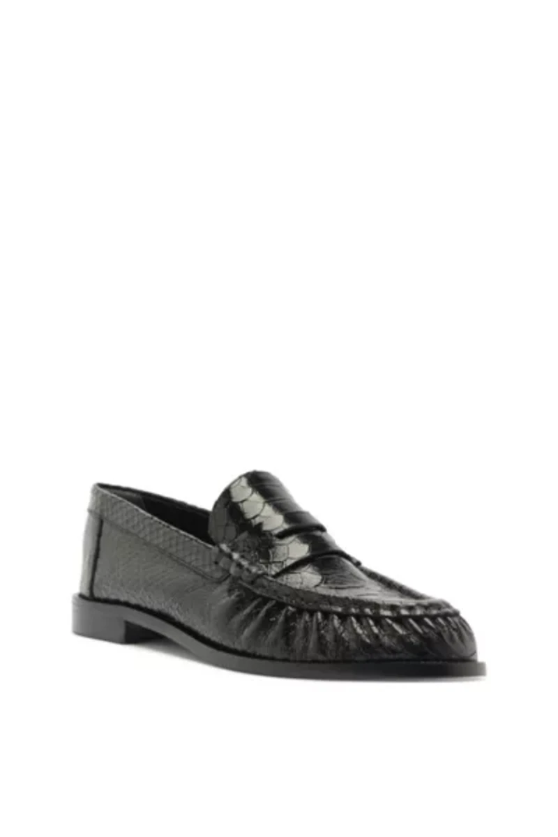 Schutz Snakeskin Tyche Loafer