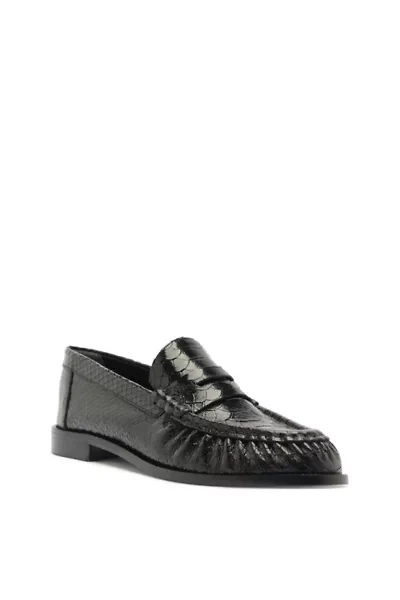 Schutz Snakeskin Tyche Loafer
