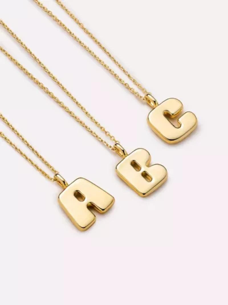 Ana Luisa Bubble Letter Necklace