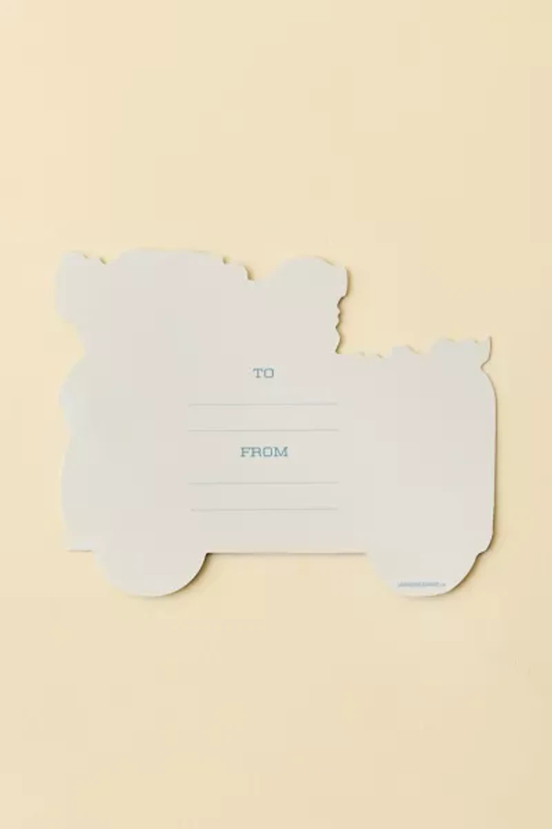 Laughing Elephant Die-Cut Holiday Greeting Card Set