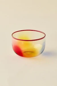 Marbled Glass Snack Bowl