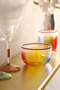 Marbled Glass Snack Bowl