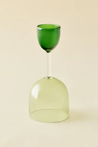 Colorblock Dual-Ended Wine Glass - Set Of 2