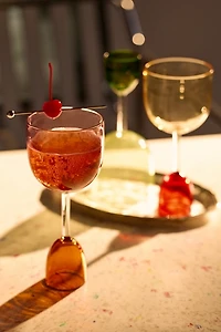 Colorblock Dual-Ended Wine Glass - Set Of 2