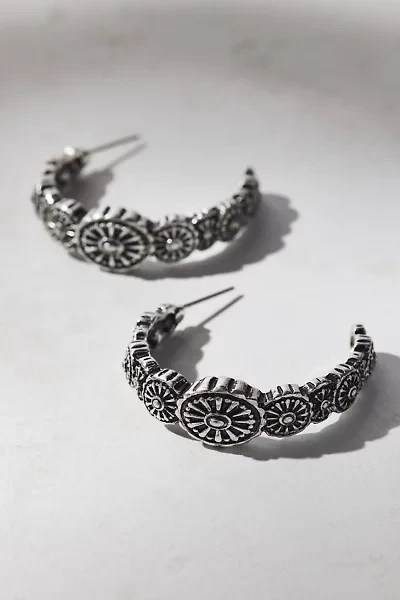 Under Your Spell Etched Hoop Earring