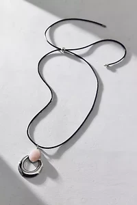 Moonlight Stone Inset Corded Necklace