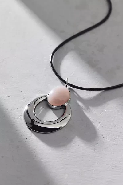 Moonlight Stone Inset Corded Necklace