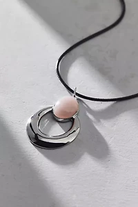 Moonlight Stone Inset Corded Necklace