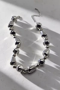 Mondays Metallic Bead Statement Choker Necklace