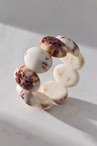 Domed Bead Stretch Bangle Bracelet