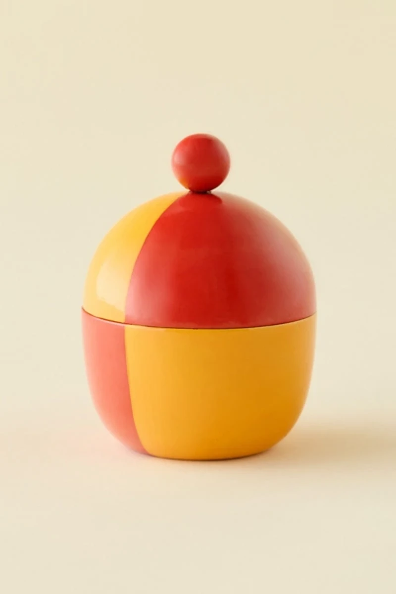 Painted Colorblock Iron Stash Box