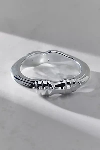 Wrapped & Knotted Metal Band Ring