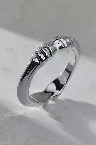 Wrapped & Knotted Metal Band Ring