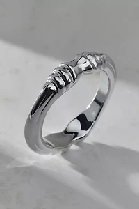 Wrapped & Knotted Metal Band Ring