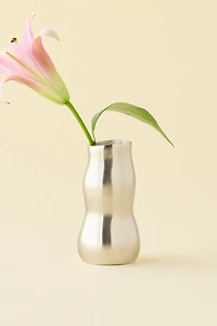 Waves Sculpted Aluminum Vase