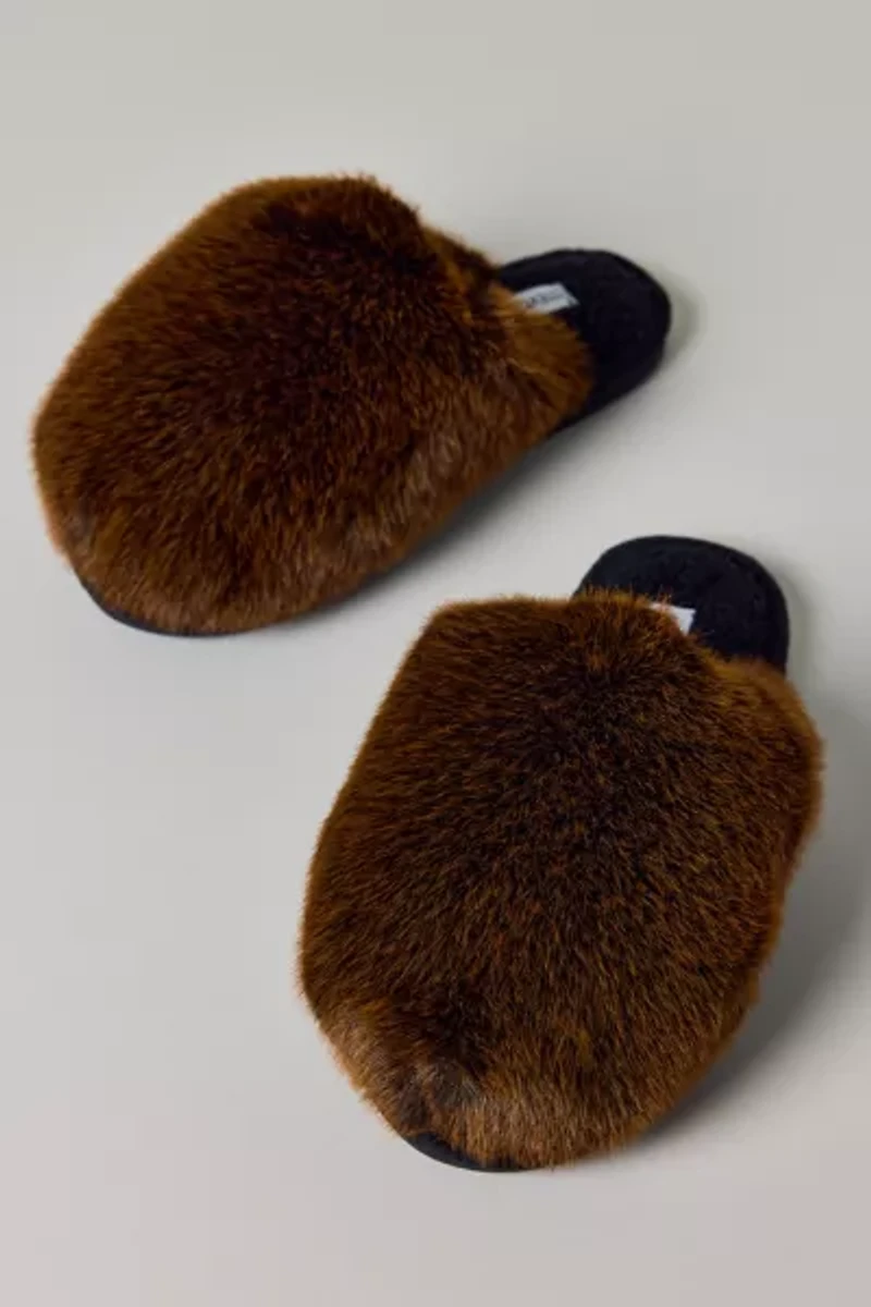 Steve Madden Poof Faux Fur Mule Slipper