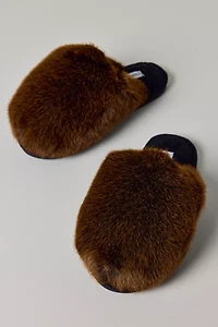 Steve Madden Poof Faux Fur Mule Slipper