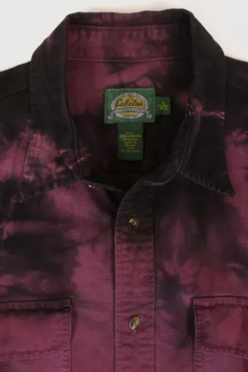 Vintage Cabela's Tie Dye Flannel Shirt
