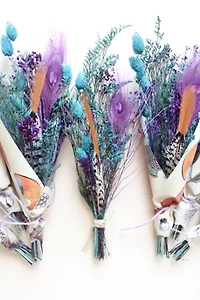 Roxanne’s Dried Flowers Birds Of A Feather Bouquet