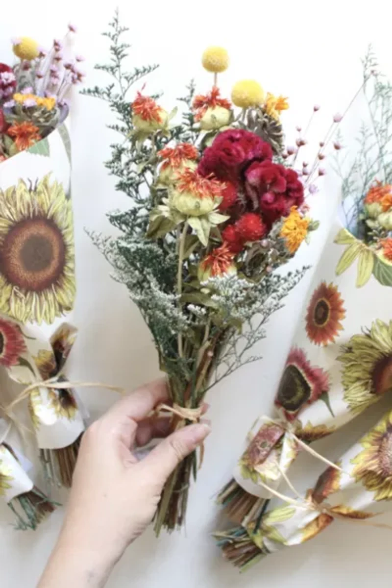 Roxanne’s Dried Flowers Sunflower Fields Bouquet
