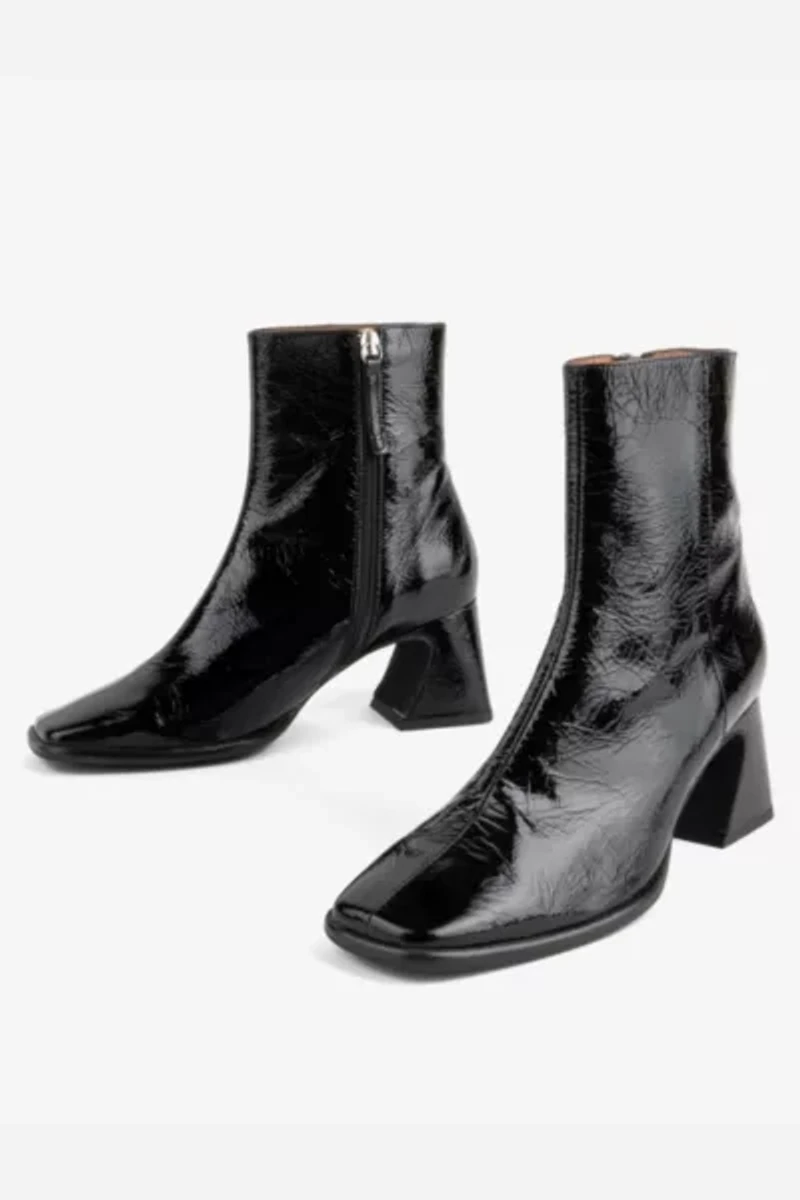 Intentionally Blank Taffy Patent Leather Heeled Boot