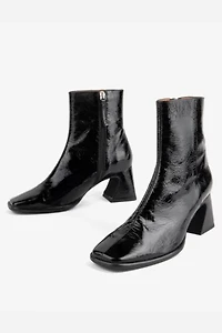 Intentionally Blank Taffy Patent Leather Heeled Boot