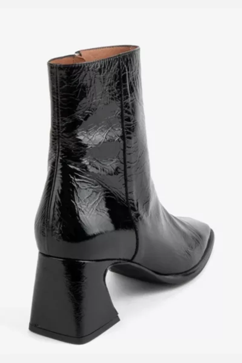 Intentionally Blank Taffy Patent Leather Heeled Boot