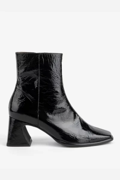 Intentionally Blank Taffy Patent Leather Heeled Boot