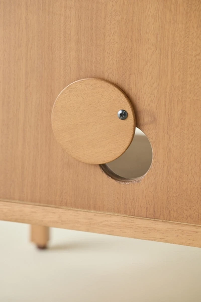 Leonie Wood Storage Nightstand