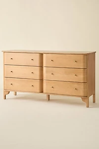 Leonie Wood 6-Drawer Dresser
