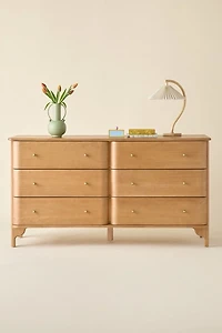 Leonie Wood 6-Drawer Dresser