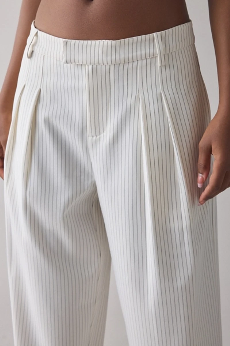 UO Wren Pinstripe Low-Rise Wide Leg Pant
