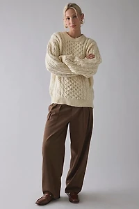 UO Wren Pinstripe Low-Rise Wide Leg Pant