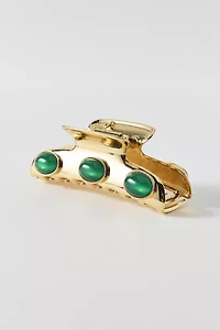 Jewels Rectangle Metal Claw Clip