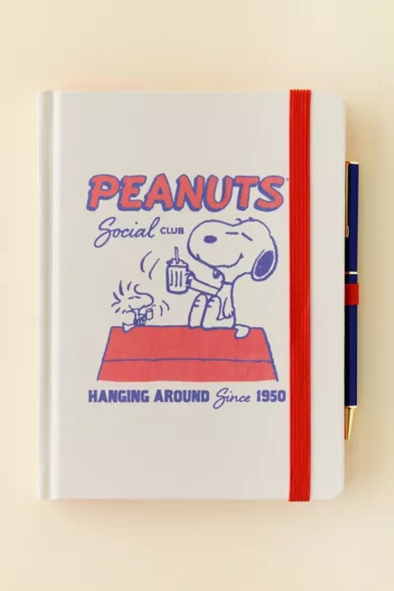 Graphique X Peanuts 75th Anniversary Social Club Fabric-Covered Journal