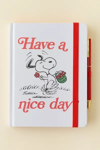 Graphique X Peanuts 75th Anniversary Have A Nice Day Fabric-Covered Journal