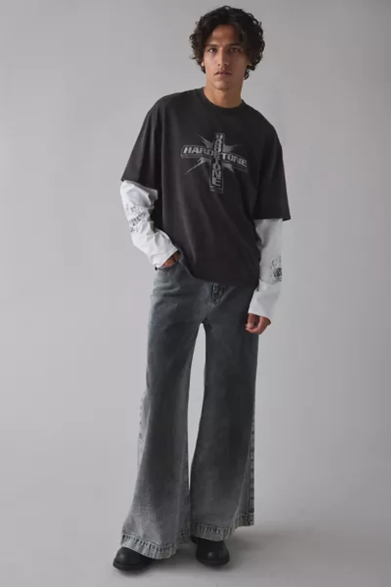 HARDSTONE – Engineered By GUESS Double Layer Long Sleeve Tee