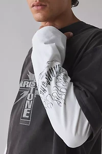 HARDSTONE – Engineered By GUESS Double Layer Long Sleeve Tee