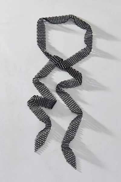 Party Girl Rhinestone Scarf Wrap Necklace