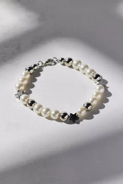 Star Charm Pearl Beaded Bracelet