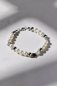 Star Charm Pearl Beaded Bracelet